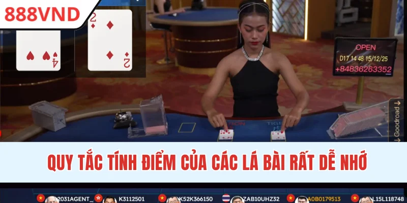 Quy tắc tính điểm của các lá bài rất dễ nhớ
